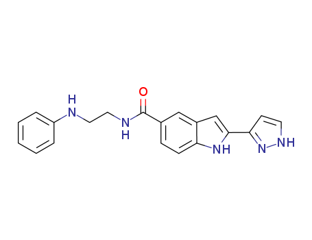 1H-Indole-5-carboxamide, N-[2-(phenylamino)ethyl]-2-(1H-pyrazol-3-yl)-