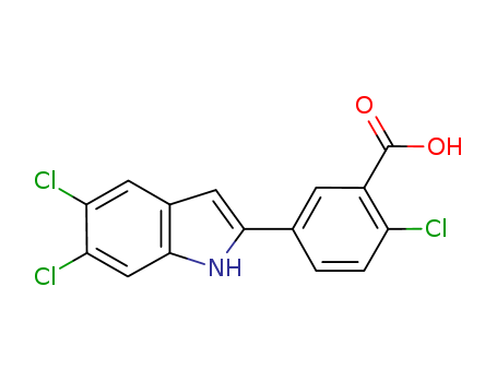 2-chloro-5-(5,6-dichloro-1H-indol-2-yl)benzoic acid