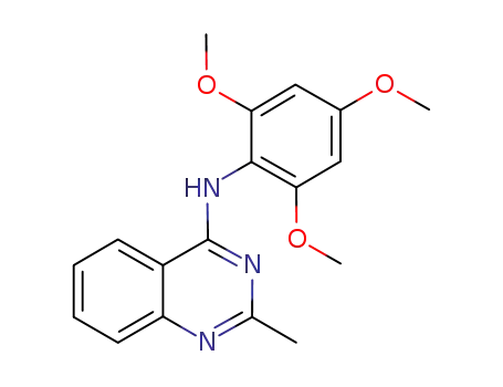 Molecular Structure of 827031-14-1 (4-Quinazolinamine, 2-methyl-N-(2,4,6-trimethoxyphenyl)-)