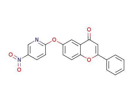 4H-1-Benzopyran-4-one, 6-[(5-nitro-2-pyridinyl)oxy]-2-phenyl-