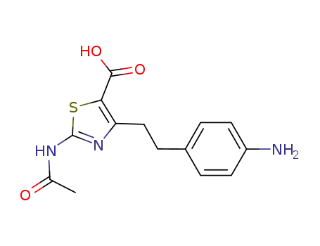 5-Thiazolecarboxylic acid, 2-(acetylamino)-4-[2-(4-aminophenyl)ethyl]-