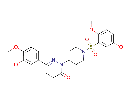 Piperidine,
4-[3-(3,4-dimethoxyphenyl)-5,6-dihydro-6-oxo-1(4H)-pyridazinyl]-1-[(2,5
-dimethoxyphenyl)sulfonyl]-