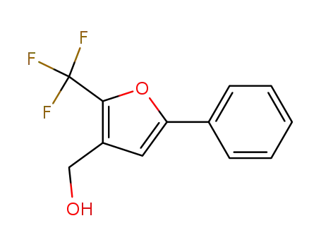 Molecular Structure of 672930-65-3 (3-Furanmethanol, 5-phenyl-2-(trifluoromethyl)-)