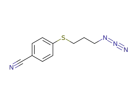 Molecular Structure of 596809-72-2 (Benzonitrile, 4-[(3-azidopropyl)thio]-)