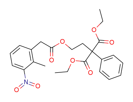 Propanedioic acid, [2-[[(2-methyl-3-nitrophenyl)acetyl]oxy]ethyl]phenyl-,
diethyl ester