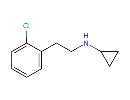 Molecular Structure of 18381-73-2 (Benzeneethanamine, 2-chloro-N-cyclopropyl-)