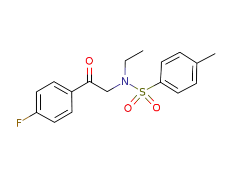 Molecular Structure of 654681-72-8 (Benzenesulfonamide,
N-ethyl-N-[2-(4-fluorophenyl)-2-oxoethyl]-4-methyl-)