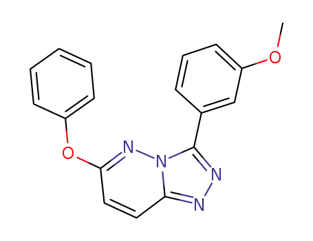 Molecular Structure of 596824-00-9 (1,2,4-Triazolo[4,3-b]pyridazine, 3-(3-methoxyphenyl)-6-phenoxy-)