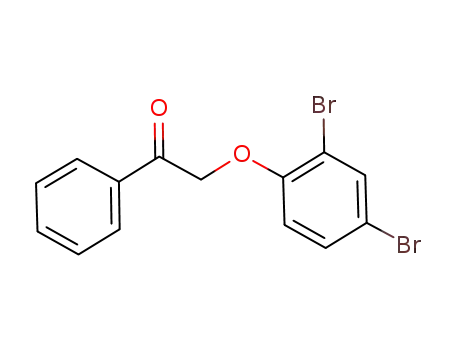 Molecular Structure of 654680-09-8 (Ethanone, 2-(2,4-dibromophenoxy)-1-phenyl-)