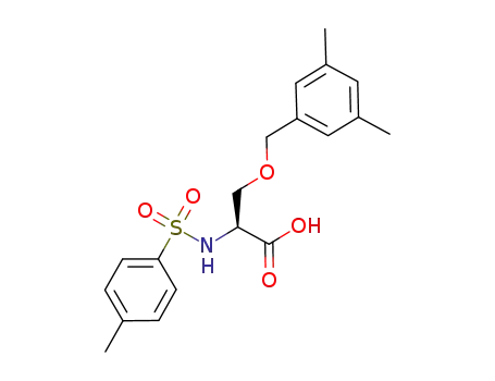 Molecular Structure of 660848-66-8 (L-Serine, O-[(3,5-dimethylphenyl)methyl]-N-[(4-methylphenyl)sulfonyl]-)