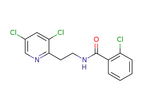 Molecular Structure of 830348-03-3 (Benzamide, 2-chloro-N-[2-(3,5-dichloro-2-pyridinyl)ethyl]-)