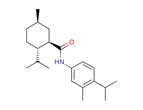 Molecular Structure of 824947-70-8 (Cyclohexanecarboxamide,
5-methyl-2-(1-methylethyl)-N-[3-methyl-4-(1-methylethyl)phenyl]-,
(1R,2S,5R)-)