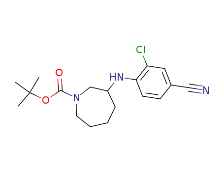 1H-Azepine-1-carboxylic acid,
3-[(2-chloro-4-cyanophenyl)amino]hexahydro-, 1,1-dimethylethyl ester