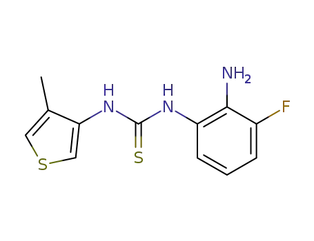 Molecular Structure of 632356-23-1 (Thiourea, N-(2-amino-3-fluorophenyl)-N'-(4-methyl-3-thienyl)-)