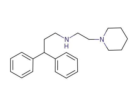 Molecular Structure of 627523-16-4 (1-Piperidineethanamine, N-(3,3-diphenylpropyl)-)