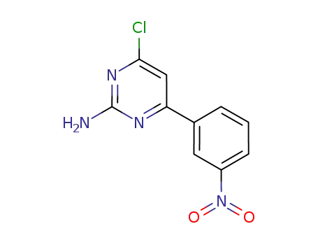 Molecular Structure of 569657-99-4 (2-Pyrimidinamine, 4-chloro-6-(3-nitrophenyl)-)