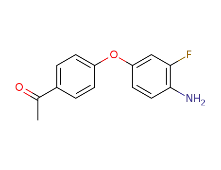 Molecular Structure of 802913-96-8 (Ethanone, 1-[4-(4-amino-3-fluorophenoxy)phenyl]-)