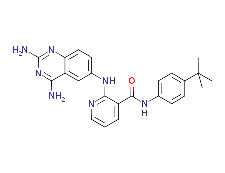 3-Pyridinecarboxamide,
2-[(2,4-diamino-6-quinazolinyl)amino]-N-[4-(1,1-dimethylethyl)phenyl]-