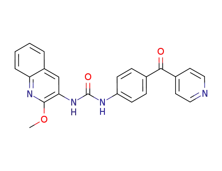 Urea, N-(2-methoxy-3-quinolinyl)-N'-[4-(4-pyridinylcarbonyl)phenyl]-