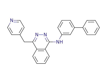Molecular Structure of 212142-48-8 (1-Phthalazinamine, N-[1,1'-biphenyl]-3-yl-4-(4-pyridinylmethyl)-)