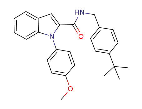 1H-Indole-2-carboxamide,
N-[[4-(1,1-dimethylethyl)phenyl]methyl]-1-(4-methoxyphenyl)-