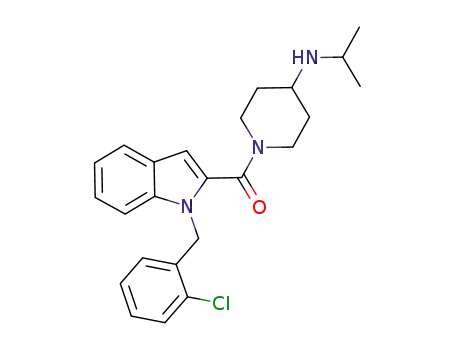 4-Piperidinamine,
1-[[1-[(2-chlorophenyl)methyl]-1H-indol-2-yl]carbonyl]-N-(1-methylethyl)-