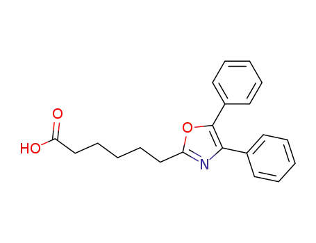 Molecular Structure of 752256-42-1 (2-Oxazolehexanoic acid, 4,5-diphenyl-)