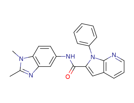 1H-Pyrrolo[2,3-b]pyridine-2-carboxamide, N-(1,2-dimethyl-1H-benzimidazol-5-yl)-1-phenyl-