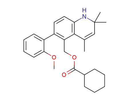 Cyclohexanecarboxylic acid,
[1,2-dihydro-6-(2-methoxyphenyl)-2,2,4-trimethyl-5-quinolinyl]methyl
ester