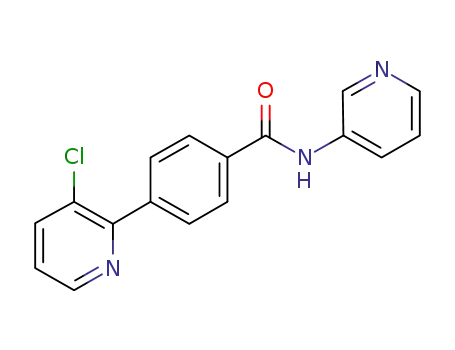Molecular Structure of 849758-70-9 (Benzamide, 4-(3-chloro-2-pyridinyl)-N-3-pyridinyl-)