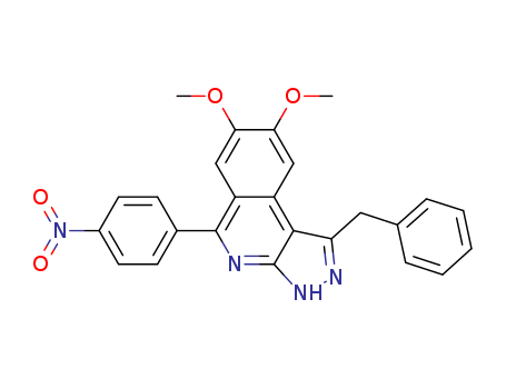 3H-Pyrazolo[3,4-c]isoquinoline,  7,8-dimethoxy-5-(4-nitrophenyl)-1-(phenylmethyl)-