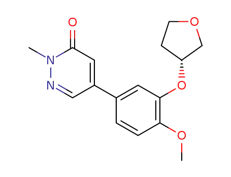 (R)-5-(4-methoxy-3-(3-tetrahydrofuranyloxy)phenyl)-2-methylpyridazin-3-one