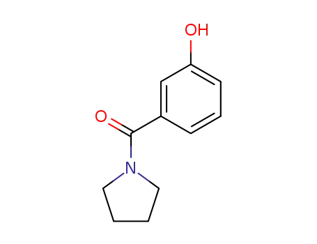 Molecular Structure of 80917-39-1 (Pyrrolidine, 1-(3-hydroxybenzoyl)-)
