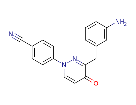 4-(3-(3-aminobenzyl)-4-oxopyridazin-1(4H)-yl)benzonitrile