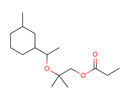 1-Propanol, 2-methyl-2-[1-(3-methylcyclohexyl)ethoxy]-, propanoate