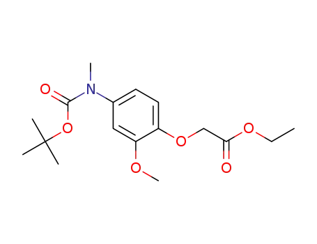 [4-(tert-butoxycarbonyl-methyl-amino)-2-methoxy-phenoxy]-acetic acid ethyl ester