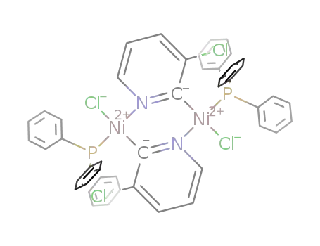 Molecular Structure of 680973-41-5 ([NiCl(ClC<sub>5</sub>H<sub>3</sub>N)(P(C<sub>6</sub>H<sub>5</sub>)3)]2)