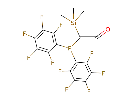 Molecular Structure of 131981-61-8 (<bis(pentafluorophenyl)phosphino>(trimethylsilyl)ketene)