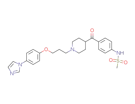N-[4-[[1-[3-[4-(1H-Imidazol-1-yl)phenoxy]propyl]-4-piperidinyl]carbonyl]phenyl]methanesulfonamide