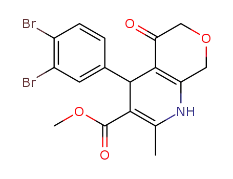 methyl 4-(3,4-dibromophenyl)-2-methyl-5-oxo-4,5,6,8-tetrahydro-1H-pyrano[3,4-b]pyridine-3-carboxylate