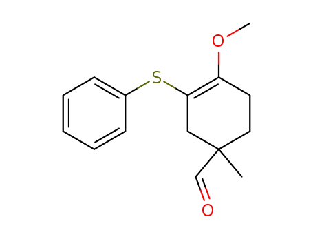 4-Methoxy-1-methyl-3-phenylsulfanyl-cyclohex-3-enecarbaldehyde