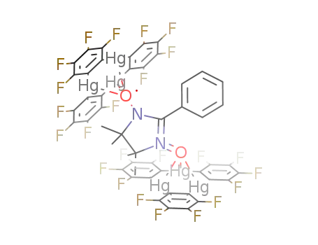 [tris(perfluoro-o-phenylene mercury)-(2-(phenyl)-4,4,5,5-tetramethylimidazoline-1-oxyl-3-oxide)-tris(perfluoro-o-phenylene mercury)]