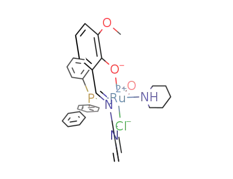 ClRu(CO)(triphenylphosphine)(piperidine)(OC<sub>6</sub>H<sub>3</sub>(OCH<sub>3</sub>)CHN(2-pyridyl))