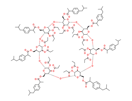 heptakis[2,3-O-propanoyl-6-O-2-(4-isobutylphenyl)propionoyl]cyclomaltoheptaose