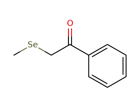 Molecular Structure of 19859-29-1 (2-(methylselanyl)-1-phenylethan-1-one)