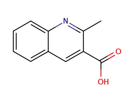 Molecular Structure of 635-79-0 (2-METHYL-QUINOLINE-3-CARBOXYLIC ACID)