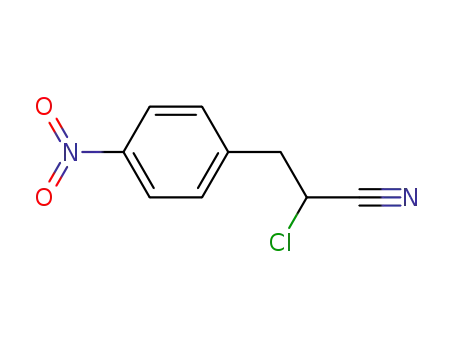 Molecular Structure of 17849-31-9 (alpha-chloro-p-nitro-hydrocinnamonitril)
