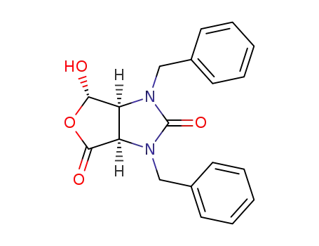(3aR,6S,6aS)-1,3-dibenzyl-6-hydroxy-3,3a,6,6a-tetrahydro-1H-furo<3,4-d>imidazole-2,4-dione