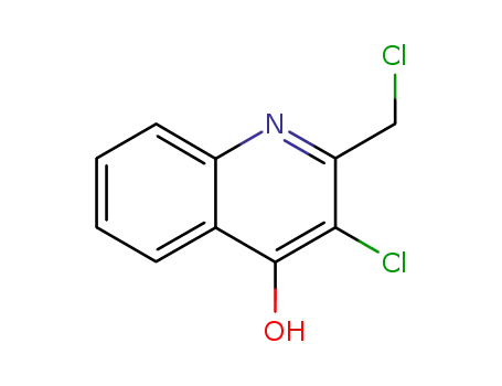 Molecular Structure of 856100-78-2 (4-Quinolinol,  3-chloro-2-(chloromethyl)-)