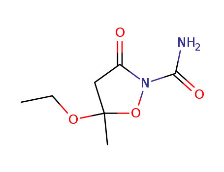 carboxamido-2 ethoxy-5 methyl-5 isoxazolone-3